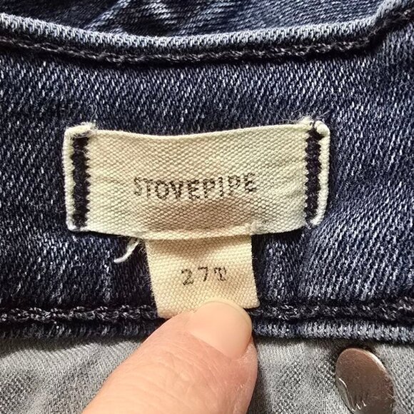 Madewell Tall Stovepipe Jeans in Macintosh Wash Sz 27T - Picture 8 of 12